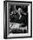 Pres. Harry S. Truman Seated at His Desk in the White House, Family Photographs on Table Behind Him-Gjon Mili-Framed Photographic Print