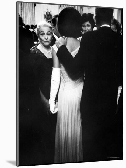 Pres.John F Kennedy and Wife with Author Pearl Buck at Party for Nobel Prize Winners at White House-Art Rickerby-Mounted Photographic Print