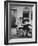 Pres. John F. Kennedy Sitting in Rocking Chair-null-Framed Photographic Print