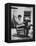 Pres. John F. Kennedy Sitting in Rocking Chair-null-Framed Premier Image Canvas