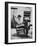 Pres. John F. Kennedy Sitting in Rocking Chair-null-Framed Photographic Print