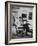 Pres. John F. Kennedy Sitting in Rocking Chair-null-Framed Photographic Print