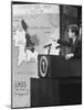 Pres. John F. Kennedy Speaking on Laos During Press Conference-null-Mounted Photographic Print