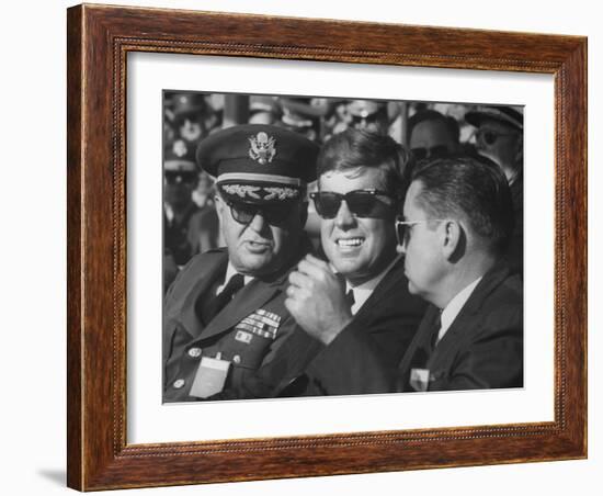 Pres. John F. Kennedy-Ed Clark-Framed Photographic Print