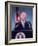Pres. Lyndon B. Johnson Holding White House Press Conference-null-Framed Photographic Print