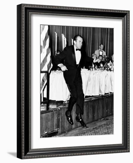 Pres Richard Nixon at Memorial Dinner in Honor of Late Pres Dwight D Eisenhower, Oct 14, 1969-null-Framed Photo