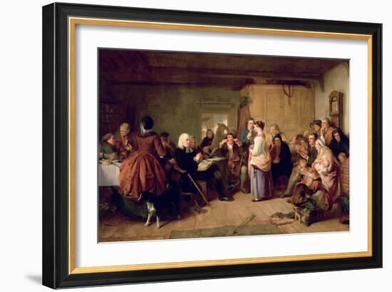 Presbyterian Catechising, 1847-John Phillip-Framed Giclee Print