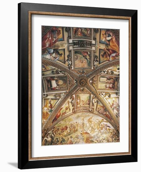 Presbytery Vault Detail Depicting Crucifixion-Giovanni Lanfranco-Framed Giclee Print