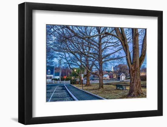 Prescott Park and Mechanic Street in Portsmouth, New Hampshire-Jerry & Marcy Monkman-Framed Photographic Print