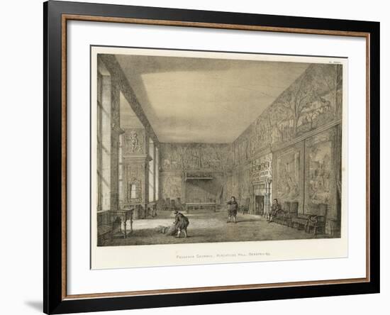 Presence Chamber, Hardwicke Hall, Derbyshire-Joseph Nash-Framed Giclee Print