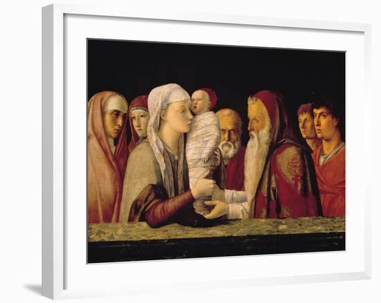 Presentation at the Temple-Giovanni Bellini-Framed Giclee Print