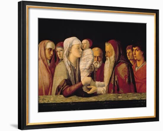 Presentation at the Temple-Giovanni Bellini-Framed Giclee Print