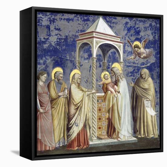 Presentation at the Temple-Giotto di Bondone-Framed Premier Image Canvas