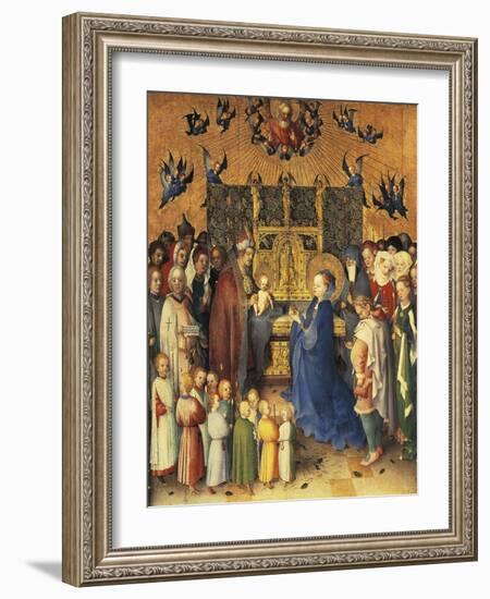 Presentation in Temple, 1447-Stefan Lochner-Framed Giclee Print