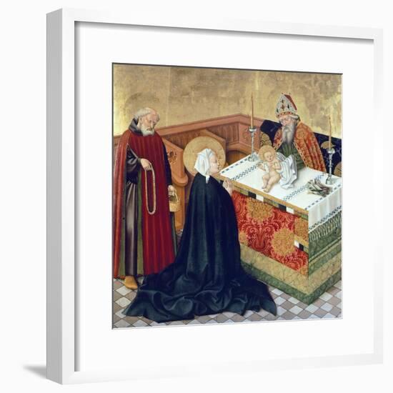 Presentation in Temple, Scene from Life of Virgin, Side Panel of King Albert's Altar-null-Framed Giclee Print