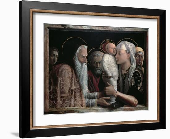 Presentation in Temple-Andrea Mantegna-Framed Giclee Print