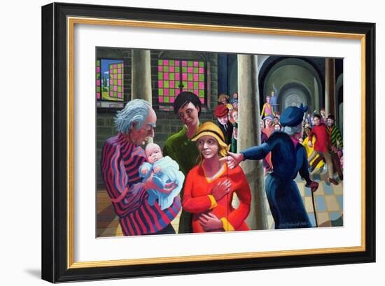 Presentation in the Temple, 1996-97-Dinah Roe Kendall-Framed Giclee Print
