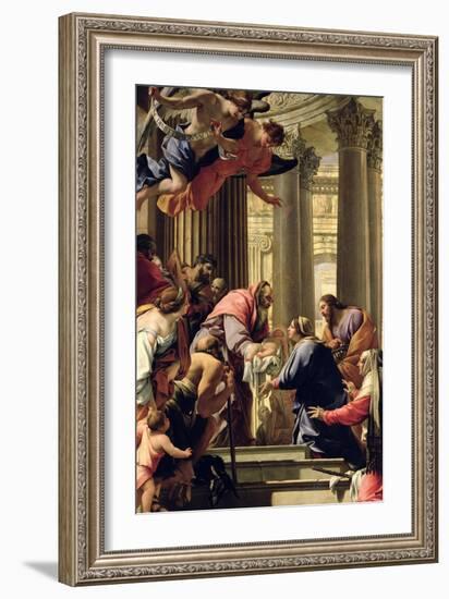 Presentation in the Temple-Simon Vouet-Framed Giclee Print