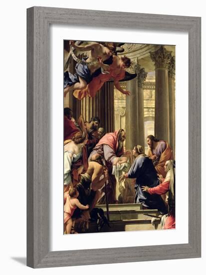 Presentation in the Temple-Simon Vouet-Framed Giclee Print