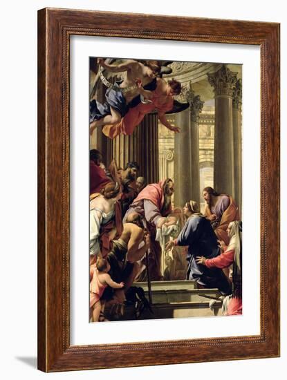 Presentation in the Temple-Simon Vouet-Framed Giclee Print