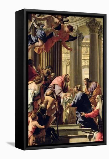 Presentation in the Temple-Simon Vouet-Framed Premier Image Canvas