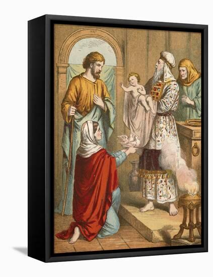 Presentation in the Temple-English School-Framed Premier Image Canvas