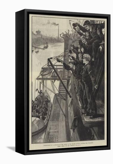 Presentation of a Life-Boat by the Cadets of the Thames Nautical College Ship-William Heysham Overend-Framed Premier Image Canvas