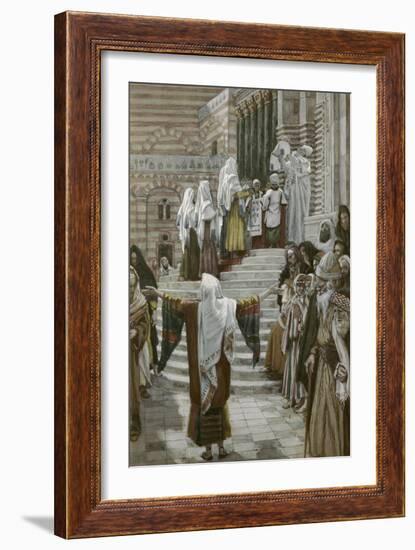 Presentation of Christ in the Temple-James Tissot-Framed Giclee Print