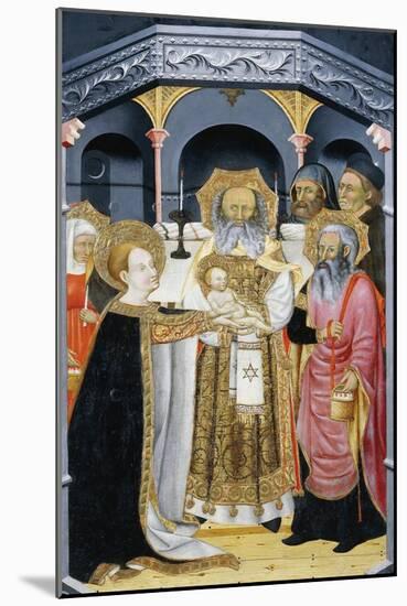 Presentation of Jesus at the Temple, Altarpiece from Verdu, 1432-34-Jaume Ferrer II-Mounted Giclee Print