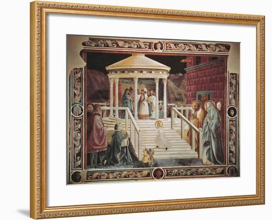 Presentation of Mary at Temple-Paolo Uccello-Framed Giclee Print