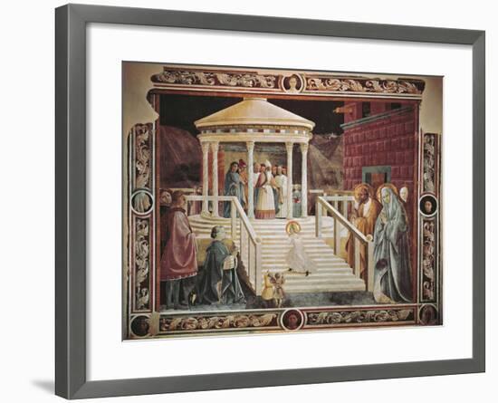 Presentation of Mary at Temple-Paolo Uccello-Framed Giclee Print