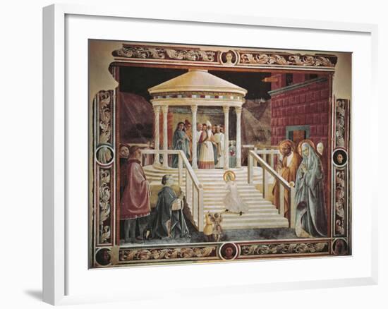 Presentation of Mary at Temple-Paolo Uccello-Framed Giclee Print