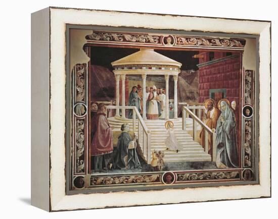 Presentation of Mary at Temple-Paolo Uccello-Framed Premier Image Canvas