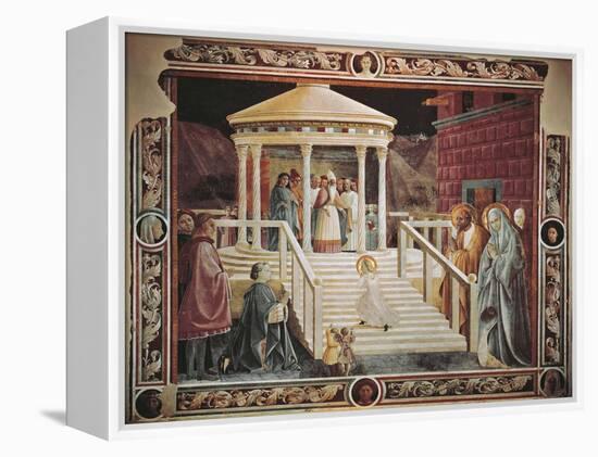 Presentation of Mary at Temple-Paolo Uccello-Framed Premier Image Canvas