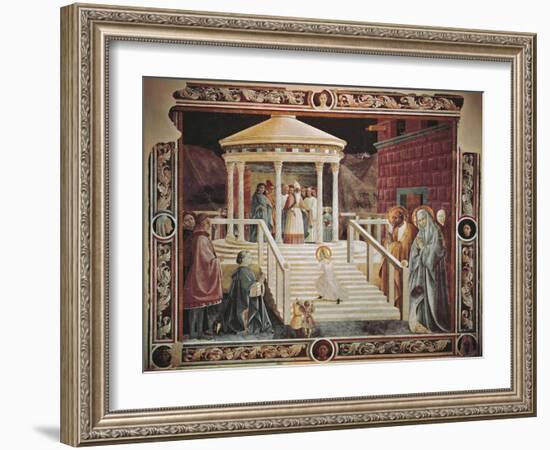 Presentation of Mary at Temple-Paolo Uccello-Framed Giclee Print