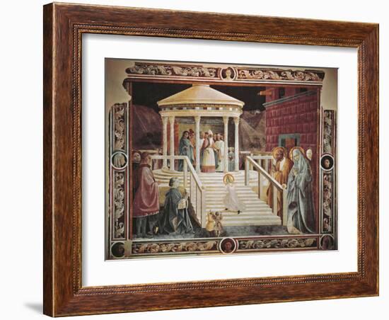 Presentation of Mary at Temple-Paolo Uccello-Framed Giclee Print