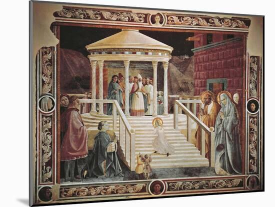 Presentation of Mary at Temple-Paolo Uccello-Mounted Giclee Print