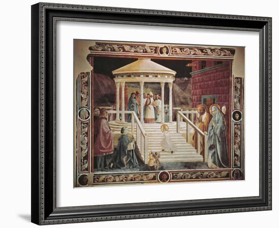 Presentation of Mary at Temple-Paolo Uccello-Framed Giclee Print