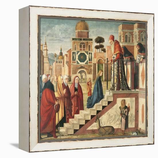 Presentation of Mary in the Temple-Vittore Carpaccio-Framed Premier Image Canvas