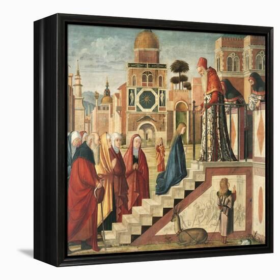 Presentation of Mary in the Temple-Vittore Carpaccio-Framed Premier Image Canvas