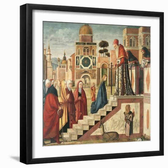 Presentation of Mary in the Temple-Vittore Carpaccio-Framed Giclee Print