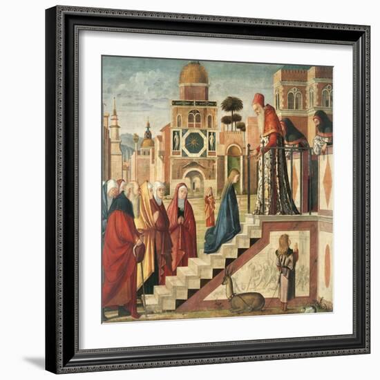 Presentation of Mary in the Temple-Vittore Carpaccio-Framed Giclee Print