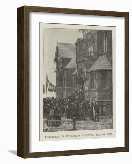 Presentation of Noble's Hospital, Isle of Man-null-Framed Giclee Print