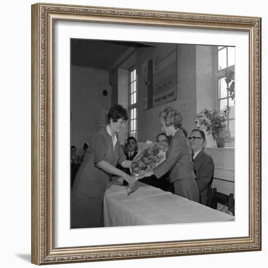 Presentation to a Female Worker at the Ici Detonator Works, Denaby Main, South Yorkshire, 1962-Michael Walters-Framed Photographic Print