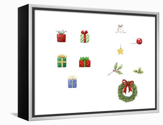 Presents and Ornaments-MAKIKO-Framed Premier Image Canvas