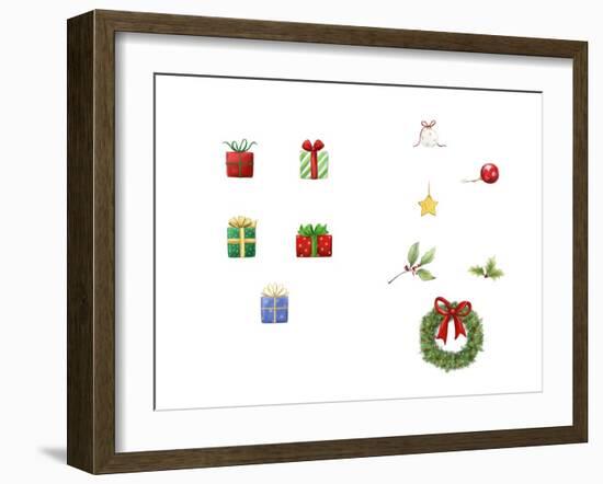 Presents and Ornaments-MAKIKO-Framed Giclee Print