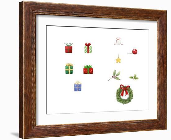 Presents and Ornaments-MAKIKO-Framed Giclee Print