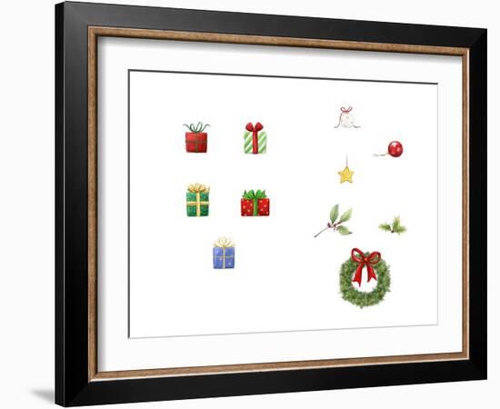 Presents and Ornaments-MAKIKO-Framed Giclee Print