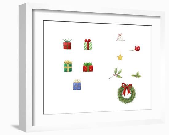 Presents and Ornaments-MAKIKO-Framed Giclee Print