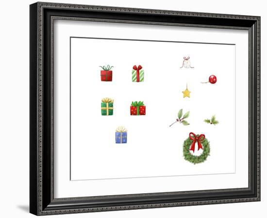 Presents and Ornaments-MAKIKO-Framed Giclee Print